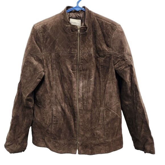 Ruff Hewn Brown Leather Jacket - Picture 1 of 8